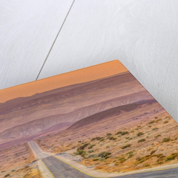 Highway through desert by Assaf Frank